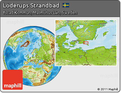 Physical Location Map of Löderups Strandbad