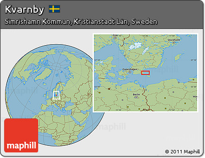 Savanna Style Location Map of Kvarnby