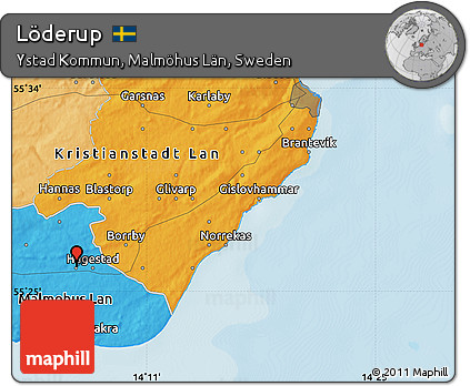 Political Map of Löderup