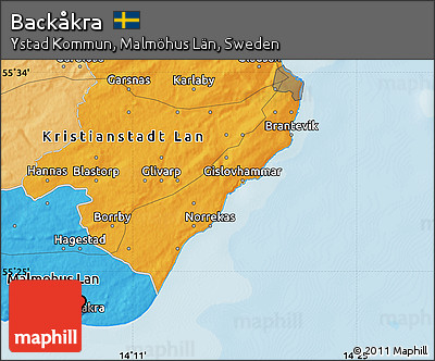 Political Map of Backåkra