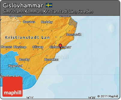 Political Map of Gislövhammar