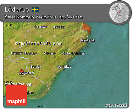 Satellite Map of Löderup