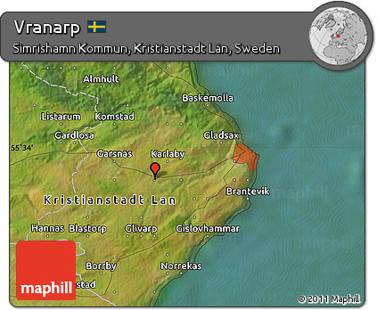 Satellite Map of Vranarp