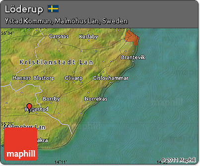 Satellite Map of Löderup