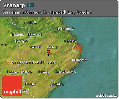 Satellite Map of Vranarp