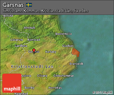 Satellite Map of Gärsnäs