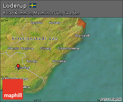 Satellite Map of Löderup