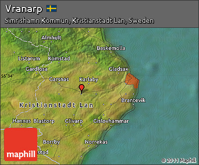 Satellite Map of Vranarp