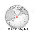 Outline Map of the Area around 55° 34' 4" N, 161° 34' 29" E, rectangular outline