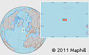 Gray Location Map of the area around 55° 34' 4" N, 16° 4' 29" W