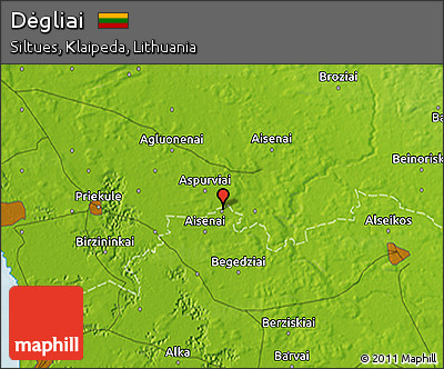 Physical 3D Map of Dėgliai