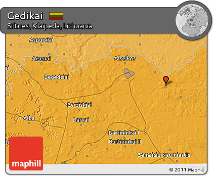 Political 3D Map of Gedikai