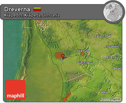 Satellite 3D Map of Dreverna