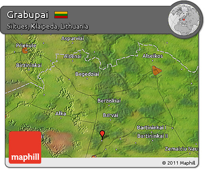 Satellite 3D Map of Grabupai
