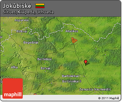 Satellite 3D Map of Jokūbiškė