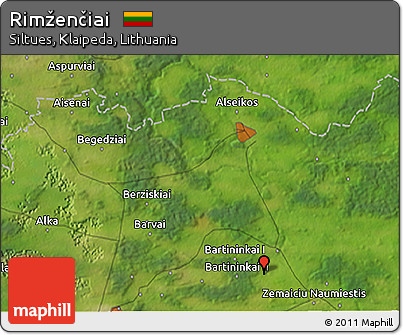 Satellite 3D Map of Rimženčiai