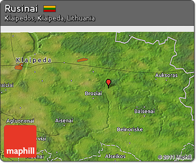 Satellite 3D Map of Rusinai