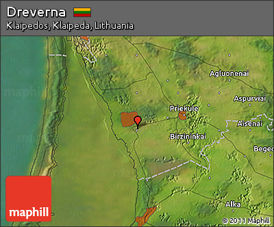 Satellite 3D Map of Dreverna