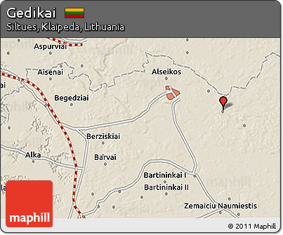 Shaded Relief 3D Map of Gedikai