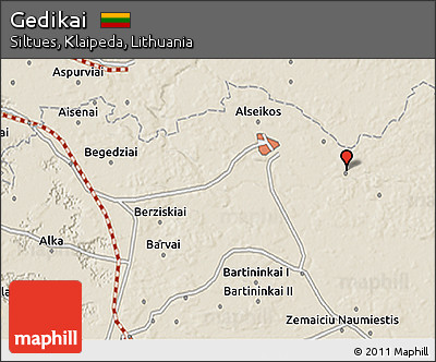 Shaded Relief 3D Map of Gedikai