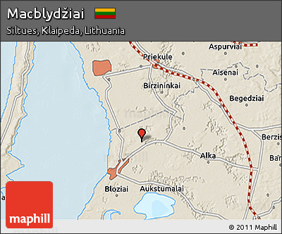 Shaded Relief 3D Map of Macblydžiai