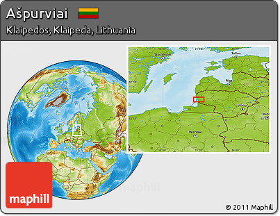 Physical Location Map of Ašpurviai