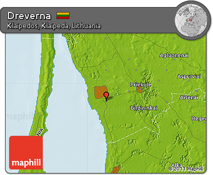 Physical Map of Dreverna