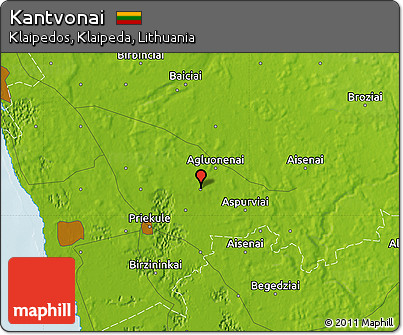 Physical Map of Kantvonai