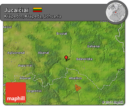 Satellite Map of Jucaičiai