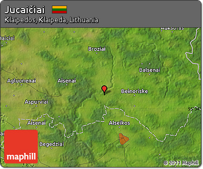 Satellite Map of Jucaičiai