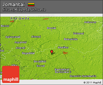 Physical Panoramic Map of Jomantai