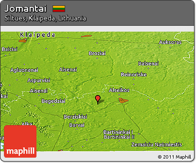 Physical Panoramic Map of Jomantai