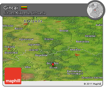 Satellite Panoramic Map of Gincai
