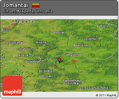 Satellite Panoramic Map of Jomantai