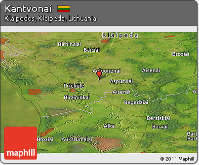 Satellite Panoramic Map of Kantvonai