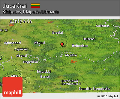 Satellite Panoramic Map of Jucaičiai