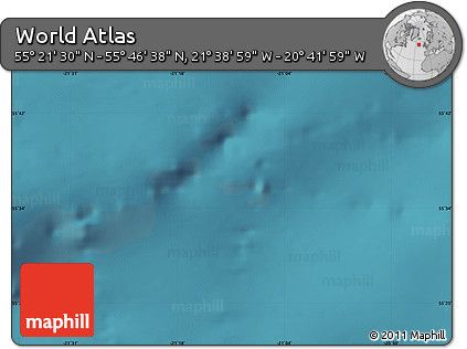 Satellite Map of the Area around 55° 34' 4" N, 21° 10' 29" W