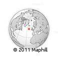 Outline Map of the Area around 55° 34' 4" N, 21° 10' 29" W, rectangular outline