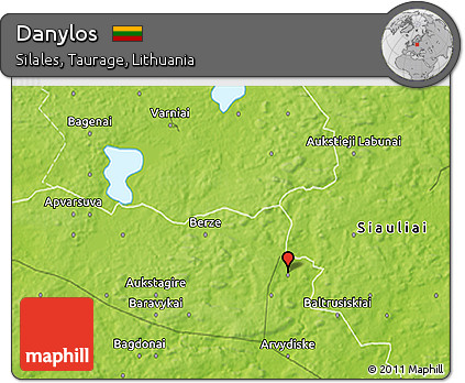 Physical 3D Map of Danylos