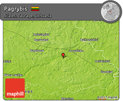 Physical 3D Map of Pagrybis