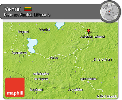 Physical 3D Map of Veniai