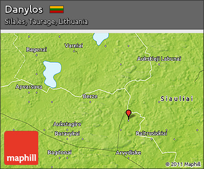 Physical 3D Map of Danylos