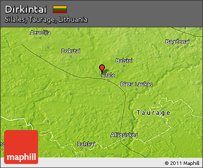 Physical 3D Map of Dirkintai