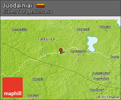 Physical 3D Map of Juodainiai