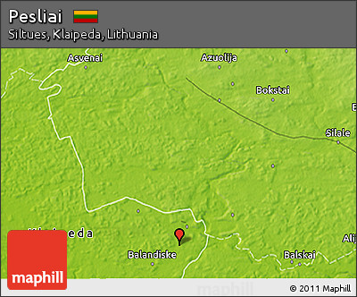 Physical 3D Map of Pesliai