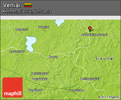 Physical 3D Map of Veniai