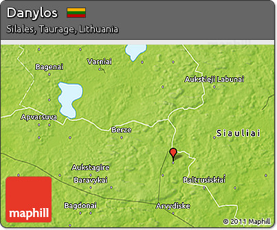 Physical 3D Map of Danylos