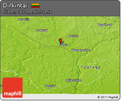 Physical 3D Map of Dirkintai