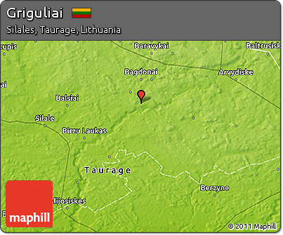 Physical 3D Map of Griguliai