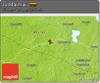 Physical 3D Map of Juodainiai